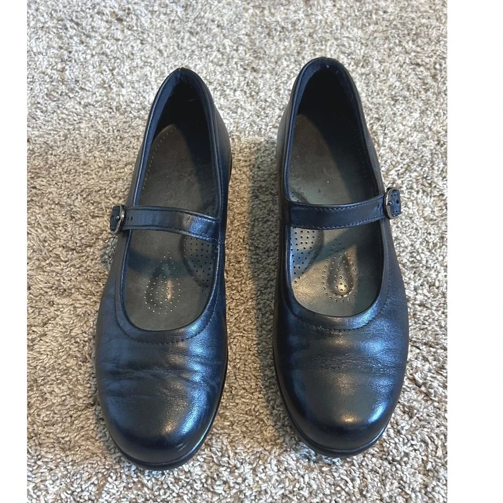 SAS Tripad Comfort Mary Jane Academia Vampy Goth Black Leather Shoes SZ 8 M